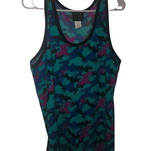Andrew Christian camouflage Mesh tank
